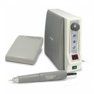 FORTE 200a - бесщеточный микромотор с наконечником F100aIII, педаль с регулировкой скорости наконечника, 50000 об/мин FORTE 200a - бесщеточный микромотор с наконечником F100aIII, педаль с регулировкой скорости наконечника, 50000 об/мин