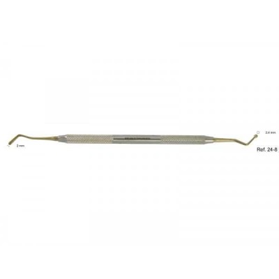 Гладилка-штопфер, жесткая-шарик, 2,0-2,4 мм, нитрид титановое покрытие Гладилка-штопфер, жесткая-шарик, 2,0-2,4 мм, нитрид титановое покрытие