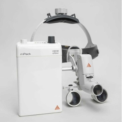 Heine ML4 LED HR 2.5x - налобный светодиодный осветитель ML4 LED в комплекте с бинокулярными лупами HR 2.5x и защитным щитком S-Guard Heine ML4 LED HR 2.5x - налобный светодиодный осветитель ML4 LED в комплекте с бинокулярными лупами HR 2.5x и защитным щитком S-Guard