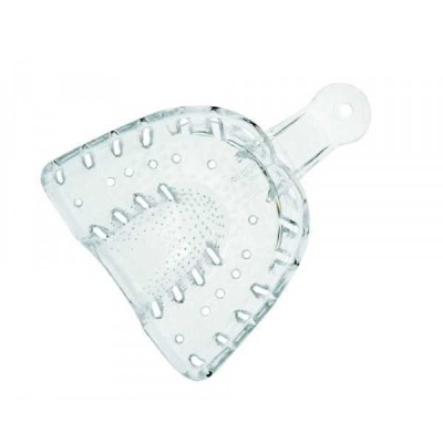 Hi-Tray Light Clear нижняя челюсть (большие) - слепочная ложка из прозрачного пластика (12 шт.) Hi-Tray Light Clear нижняя челюсть (большие) - слепочная ложка из прозрачного пластика (12 шт.)