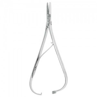 Иглодержатель микрохирургический на защелке, 14 см Иглодержатель микрохирургический на защелке, 14 см