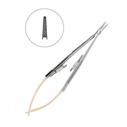 Иглодержатель микрохирургический прямой CastroviejoTC, 14,0 см
