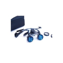 iZoom Flip-up Loupes Rudilite Frame - стоматологические бинокулярные лупы системы Flip-up на титановой оправе, рабочее расстояние 360-460 мм, увеличение 2.5х - 3.0x (мультизум)