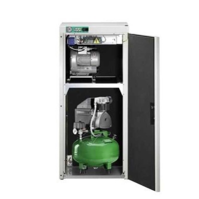 KD 124 AB - комбинированный безмасляный компрессор для одной стоматологической установки с отсасывающим агрегатом, с кожухом, с ресивером 24 л (60 л/мин) KD 124 AB - комбинированный безмасляный компрессор для одной стоматологической установки с отсасывающим агрегатом, с кожухом, с ресивером 24 л (60 л/мин)