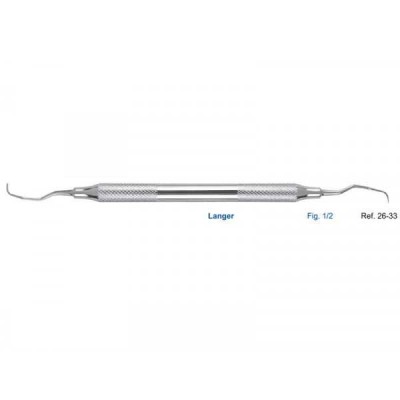 Кюрета Langer, форма 1/2, ручка диаметр 8 мм Кюрета Langer, форма 1/2, ручка диаметр 8 мм