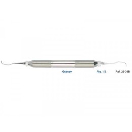 Кюрета пародонтологическая Gracey, форма 1/2, ручка DELUXE, диаметр 10 мм