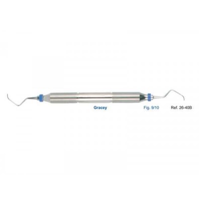 Кюрета парадонтологическая Gracey, форма 9/10, ручка DELUXE, диаметр 10 мм Кюрета парадонтологическая Gracey, форма 9/10, ручка DELUXE, диаметр 10 мм
