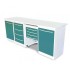 Комплект стоматологической мебели, серия Эконом, цвет фронта RAL5018 Комплект стоматологической мебели, серия Эконом, цвет фронта RAL5018