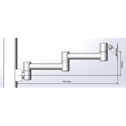 DS-VIP-2 - кронштейн для стоматологической установки Planmeca,крепление штатное,провода скрыты внутри