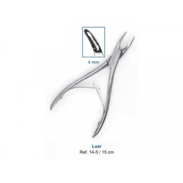 Кусачки костные Luer 15 см, рабочая часть 4 мм