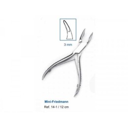 Кусачки костные Mini-Friedmann 12,0 см (рабочая часть 3 мм)