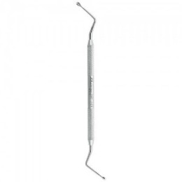 Ложка кюретажная N4 двусторонняя с полой легкой ручкой