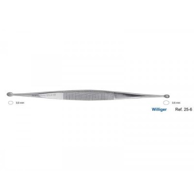 Ложка кюретажная Williger, 3,0-3,5 мм Ложка кюретажная Williger, 3,0-3,5 мм