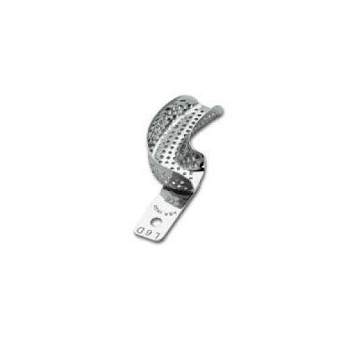 Ложка слепочная верхняя большая (L) половина с перфорацией без бортиков(левый верх-правый низ) Ложка слепочная верхняя большая (L) половина с перфорацией без бортиков(левый верх-правый низ)