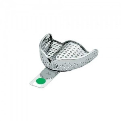 Ложка слепочная верхняя большая (L) с перфорацией с бортиками Ложка слепочная верхняя большая (L) с перфорацией с бортиками