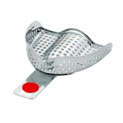 Ложка слепочная верхняя малая (S) без перфорации с бортиками Ложка слепочная верхняя малая (S) без перфорации с бортиками