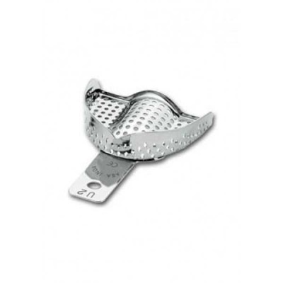 Ложка слепочная верхняя малая (XS) с перфорацией без бортиков Ложка слепочная верхняя малая (XS) с перфорацией без бортиков