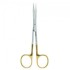 Ножницы для десны изогнутые по плоскости с твердосплавными вставками и золотистыми ручками,11 см. Ножницы для десны изогнутые по плоскости с твердосплавными вставками и золотистыми ручками,11 см.