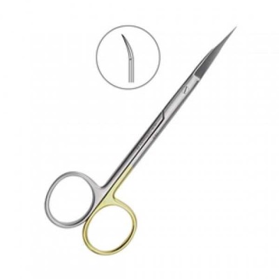 Ножницы хирургические изогнутые Goldmann-Fox SC,125 мм Ножницы хирургические изогнутые Goldmann-Fox SC,125 мм
