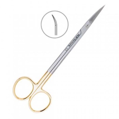 Ножницы хирургические изогнутые Kelly TC, 160 мм зубчатая поверхность Ножницы хирургические изогнутые Kelly TC, 160 мм зубчатая поверхность