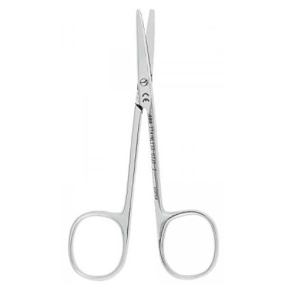 Ножницы хирургические препаровочные N2 изогнутые по плоскости, 11,5 см Ножницы хирургические препаровочные N2 изогнутые по плоскости, 11,5 см