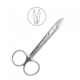 Ножницы коронковые прямые, 100 мм, зубчатые