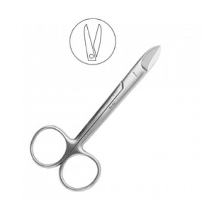 Ножницы коронковые прямые, 100 мм, зубчатые Ножницы коронковые прямые, 100 мм, зубчатые