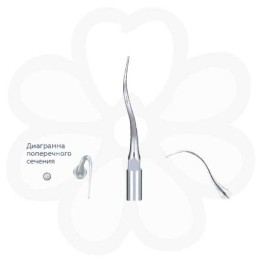 P21L-E - пародонтологическая насадка с левосторонним изгибом (для EMS)