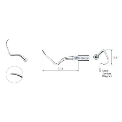 P26L - пародонтологическая насадка к скейлерам Varios, с левосторонним изгибом (1 шт.) P26L - пародонтологическая насадка к скейлерам Varios, с левосторонним изгибом (1 шт.)