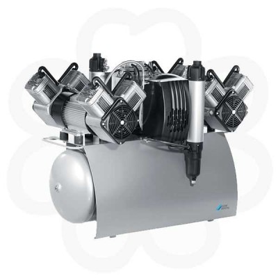 QUATTRO Tandem - двухагрегатный восьмицилиндровый безмасляный компрессор c двумя мембранными осушителями (480 л/мин) QUATTRO Tandem - двухагрегатный восьмицилиндровый безмасляный компрессор c двумя мембранными осушителями (480 л/мин)