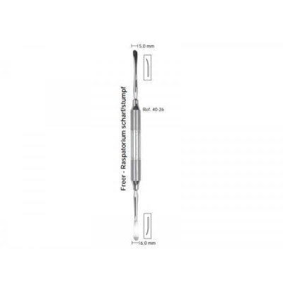 Распатор Freer, ручка DELUXE, диаметр 10 мм, острый/тупой, 5,0-6,0 мм Распатор Freer, ручка DELUXE, диаметр 10 мм, острый/тупой, 5,0-6,0 мм