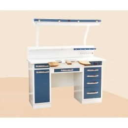 С1РМут - стол рабочий двухтумбовый (зуботехнический) 1510 мм, базовый вариант на 1 рабочее место