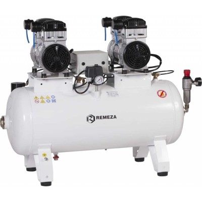 REMEZA KM-100.OLD20Т - компрессор для 4-x стоматологических установок, без осушителя, с ресивером 100 л, 360 л/мин, тандем REMEZA KM-100.OLD20Т - компрессор для 4-x стоматологических установок, без осушителя, с ресивером 100 л, 360 л/мин, тандем