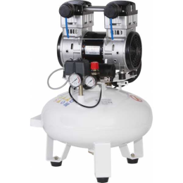 REMEZA KM-24.OLD10Д - компрессор для одной стоматологической установки, с осушителем мембранного типа, с ресивером 24 л, 75 л/мин