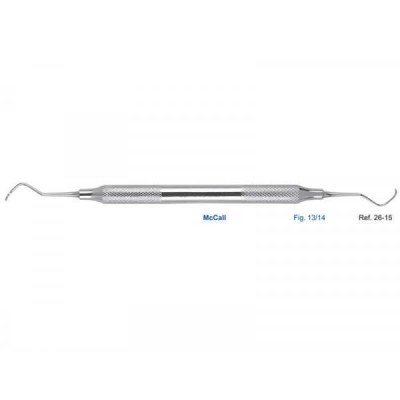 Скейлер парадонтологический McCall, форма 13/14, ручка диаметр 8 мм Скейлер парадонтологический McCall, форма 13/14, ручка диаметр 8 мм