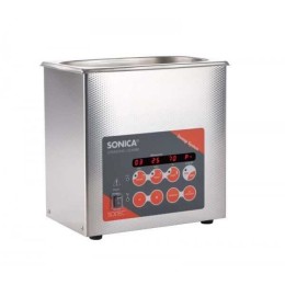 SONICA 2200EP S3 - ультразвуковая мойка с подогревом, функцией вакуумирования и краном для слива жидкости, 3 л