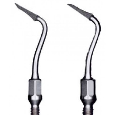 Sonicflex prep gold/ceram - насадки с односторонним алмазным напылением и особым углом изгиба для апроксимальной финишной обработки адгезивных вкладок Sonicflex prep gold/ceram - насадки с односторонним алмазным напылением и особым углом изгиба для апроксимальной финишной обработки адгезивных вкладок