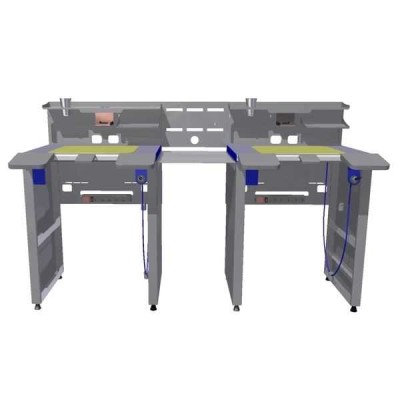 СЗТ 4.2 МАСТЕР ДУЭТ - стол зубного техника на 2 рабочих места СЗТ 4.2 МАСТЕР ДУЭТ - стол зубного техника на 2 рабочих места