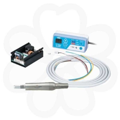 Ti-Max EL MD400 JS - электрический микромотор с оптикой и внутренним спреем, в комплекте со шлангом и блоком управления, щеточный Ti-Max EL MD400 JS - электрический микромотор с оптикой и внутренним спреем, в комплекте со шлангом и блоком управления, щеточный