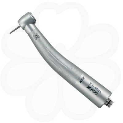 Ti-Max X600 - турбинный наконечник со стандартной головкой, с четырехточечным спреем, титановый корпус, без подсветки Ti-Max X600 - турбинный наконечник со стандартной головкой, с четырехточечным спреем, титановый корпус, без подсветки