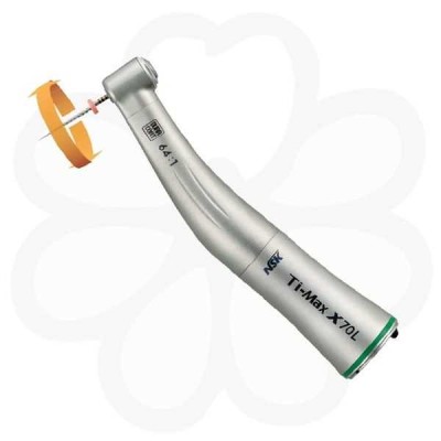 Ti-Max X70L - угловой наконечник с оптикой для Ni-Ti файлов, 64:1 Ti-Max X70L - угловой наконечник с оптикой для Ni-Ti файлов, 64:1