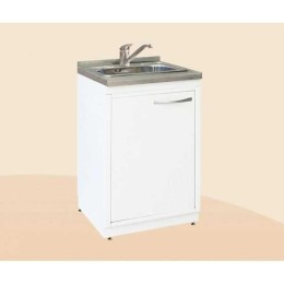 ТР-Мк - тумба распашная с мойкой, смесителем и корзиной для мусора 850х500х600 мм