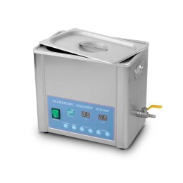 BTX-600 5L H - ультразвуковая мойка с регулируемым подогревом и краном для слива воды, корпус из нержавеющей стали, 5 л