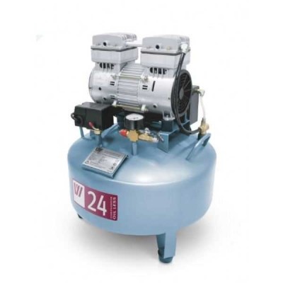 W-601 - безмасляный компрессор для одной стоматологической установки с ресивером 24 л (60 л/мин) W-601 - безмасляный компрессор для одной стоматологической установки с ресивером 24 л (60 л/мин)