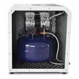 W-602B - безмасляный компрессор для одной стоматологической установки в шумоизоляционном кожухе, с ресивером 35 л (85 л/мин)