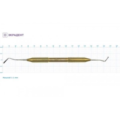 Штопфер шарообразный изогнутый - гладилка большая 2,4/2,4 Штопфер шарообразный изогнутый - гладилка большая 2,4/2,4