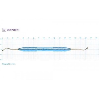 Ложка кюретажная изогнутая короткая малая 2,2 Ложка кюретажная изогнутая короткая малая 2,2