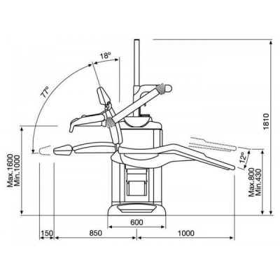 Fedesa Coral Air M1 - стоматологическая установка с нижней/верхней подачей инструментов в расширенной комплектации Fedesa Coral Air M1 - стоматологическая установка с нижней/верхней подачей инструментов в расширенной комплектации