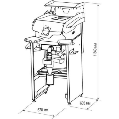 СЗТ 1.1 ДРИМ ЭКО - закрытое компактное индивидуальное рабочее место для механической обработки изделий бормашиной СЗТ 1.1 ДРИМ ЭКО - закрытое компактное индивидуальное рабочее место для механической обработки изделий бормашиной