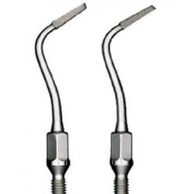 Sonicflex prep gold/ceram - насадки с односторонним алмазным напылением и особым углом изгиба для апроксимальной финишной обработки адгезивных вкладок Sonicflex prep gold/ceram - насадки с односторонним алмазным напылением и особым углом изгиба для апроксимальной финишной обработки адгезивных вкладок